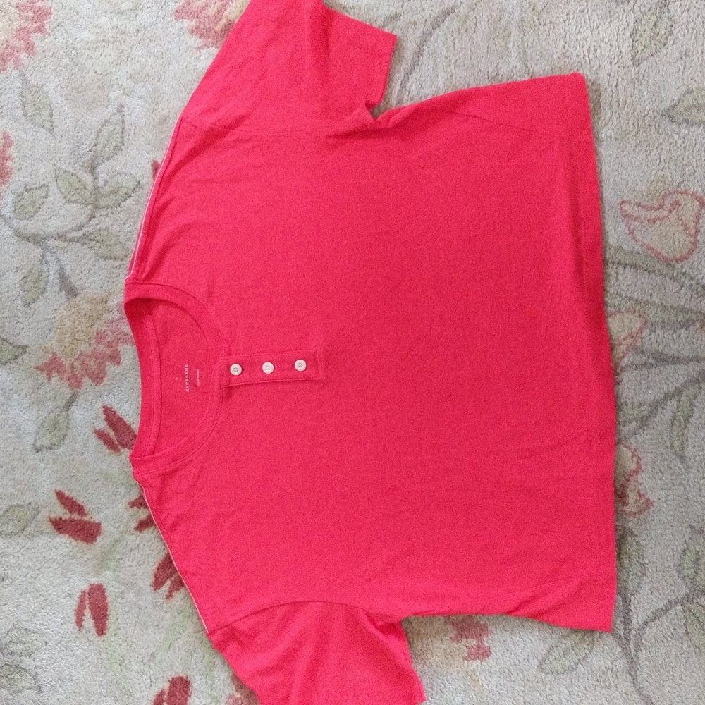 EVERLANE The Vintage Henley Hemp Tee